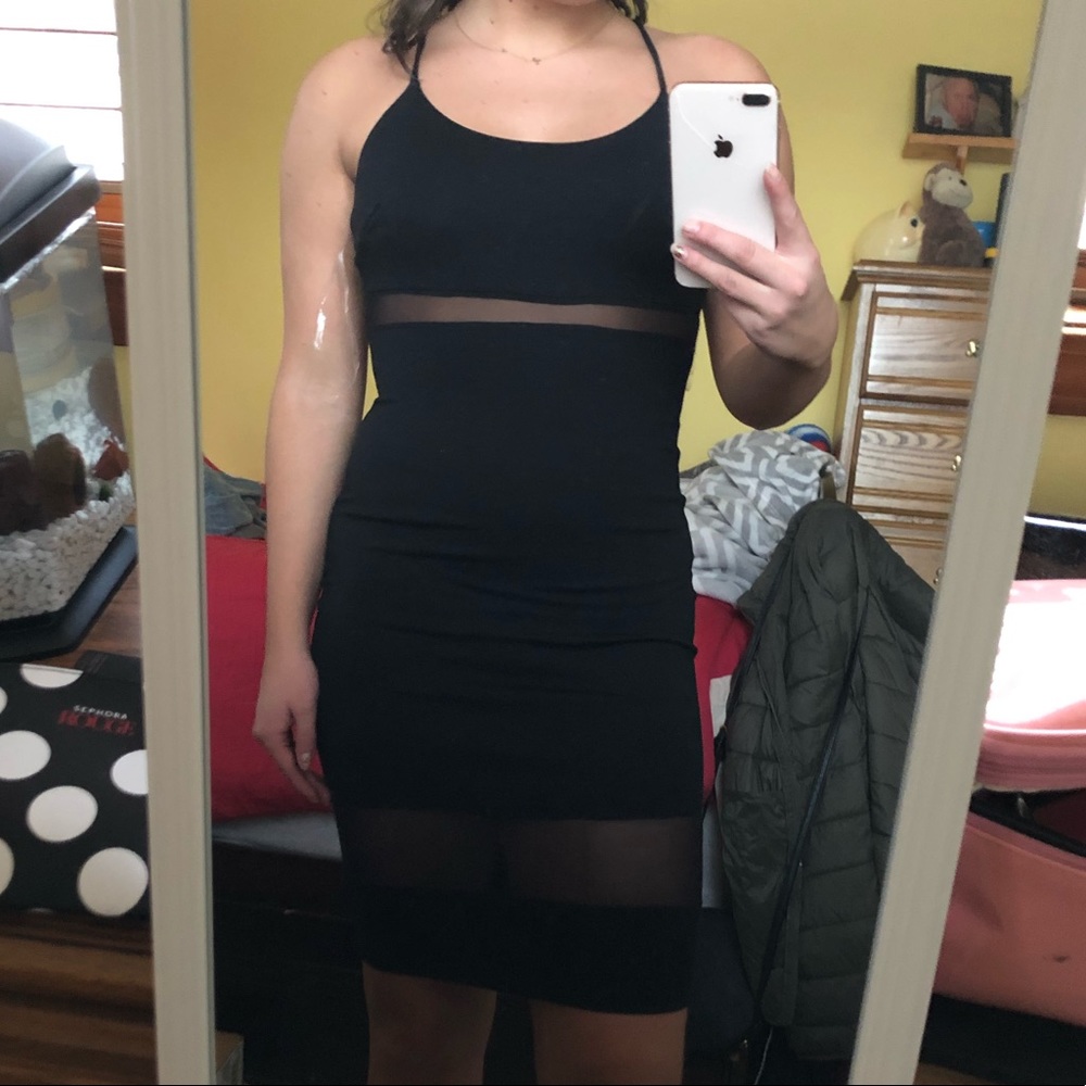 Black Mini/Midi Dress